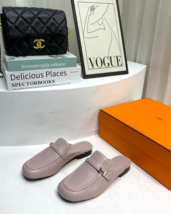 IENA MULE CREPE CALFSKIN