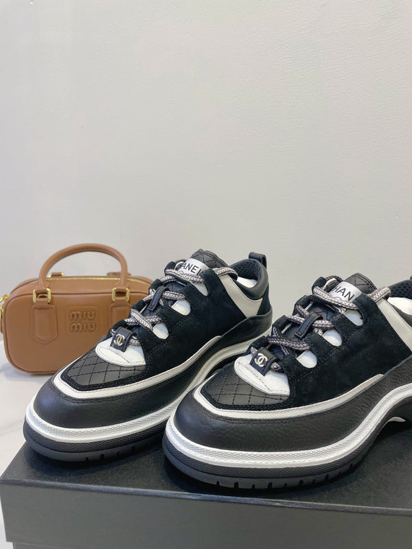 CC Sneaker In Black Cowhide 144774