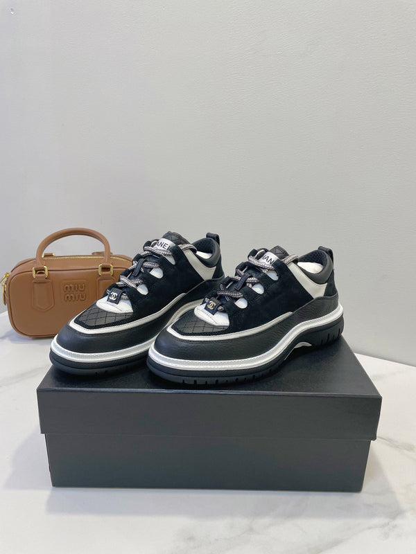 CC Sneaker In Black Cowhide 144774