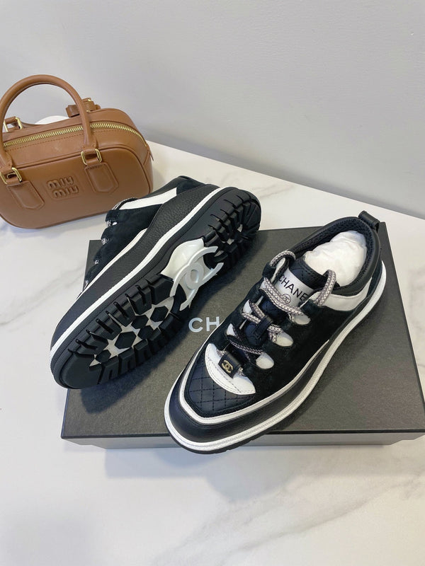 CC Sneaker In Black Cowhide 144774