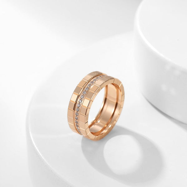 ice cube diamond large ring