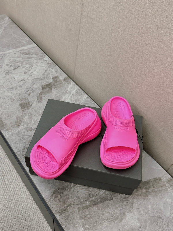 SANDALO CROCS SLIDE IN GOMMA ROSA BRILLANTE