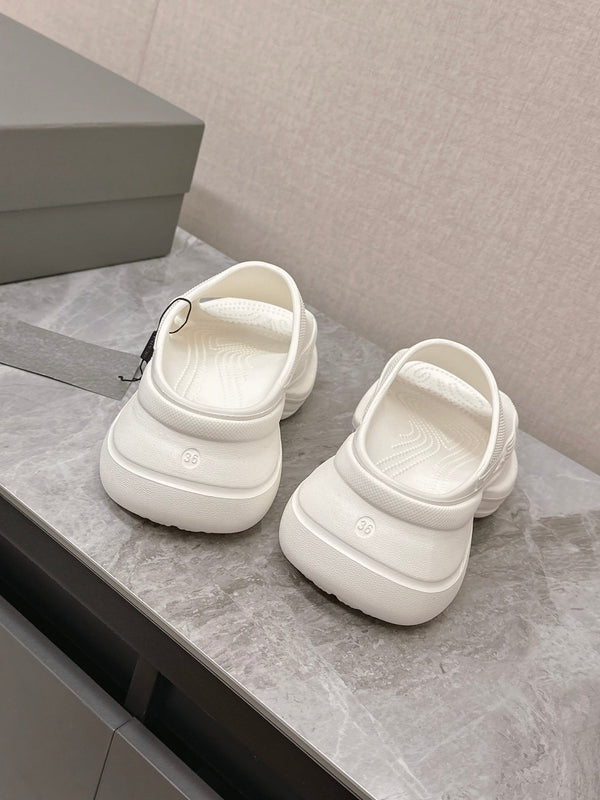 SANDALO CROCS SLIDE IN GOMMA BIANCA