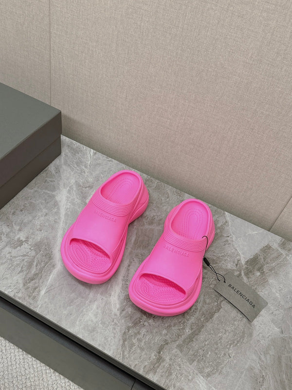 SANDALO CROCS SLIDE IN GOMMA ROSA BRILLANTE