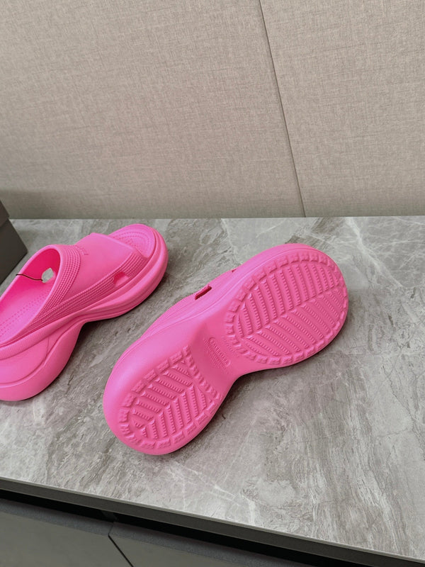 SANDALO CROCS SLIDE IN GOMMA ROSA BRILLANTE