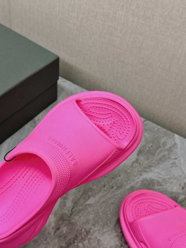 SANDALO CROCS SLIDE IN GOMMA ROSA BRILLANTE