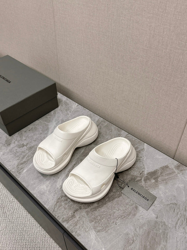 SANDALO CROCS SLIDE IN GOMMA BIANCA