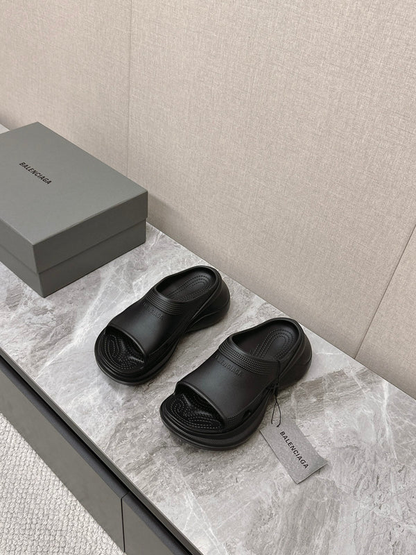 SANDALO CROCS SLIDE IN GOMMA NERA