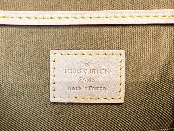 escursione 21 tela monogramma pelle di vitello beige