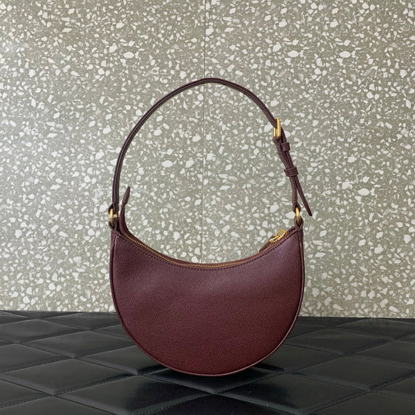 VA GARAVANI VLOGO mini HOBO bag burgundy calfskin 566880