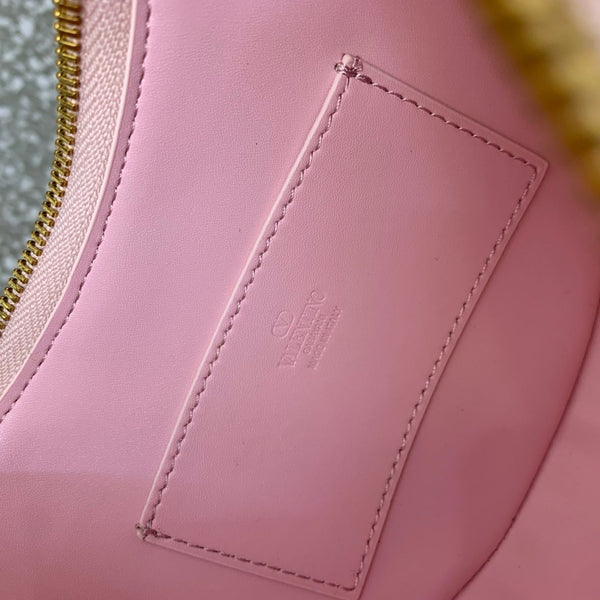 VA GARAVANI VLOGO mini HOBO bag pink calfskin 566879