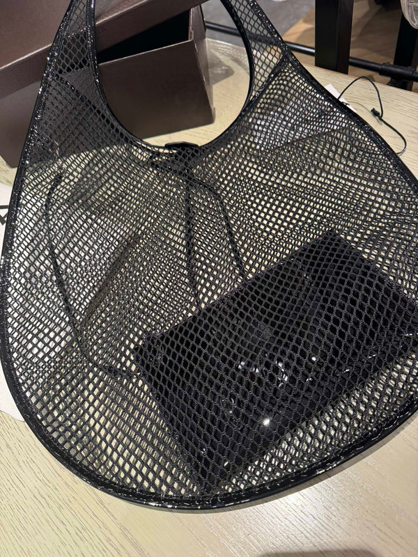 ONE PIECE MEDIUM BAG 43 IN BLACK FISHNET