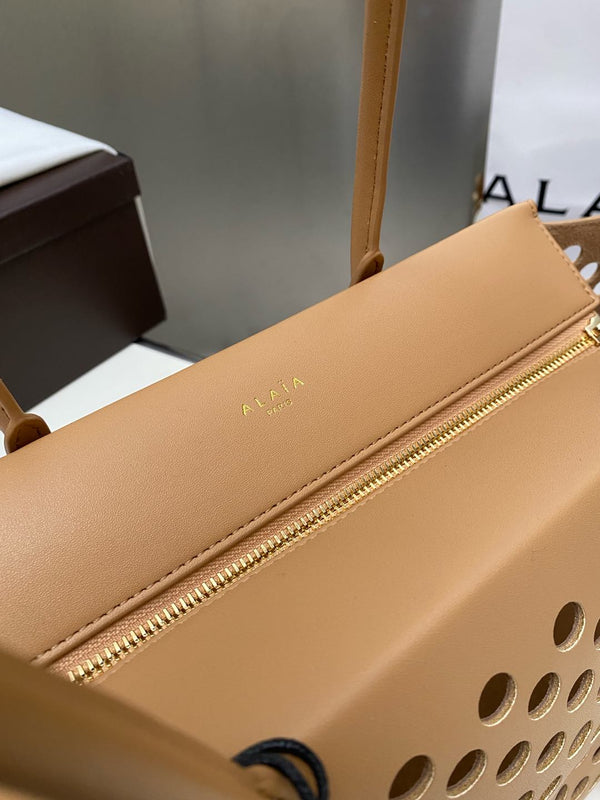 NEO MINA 32 BAG IN WHISKEY PERFORATED CALFSKIN