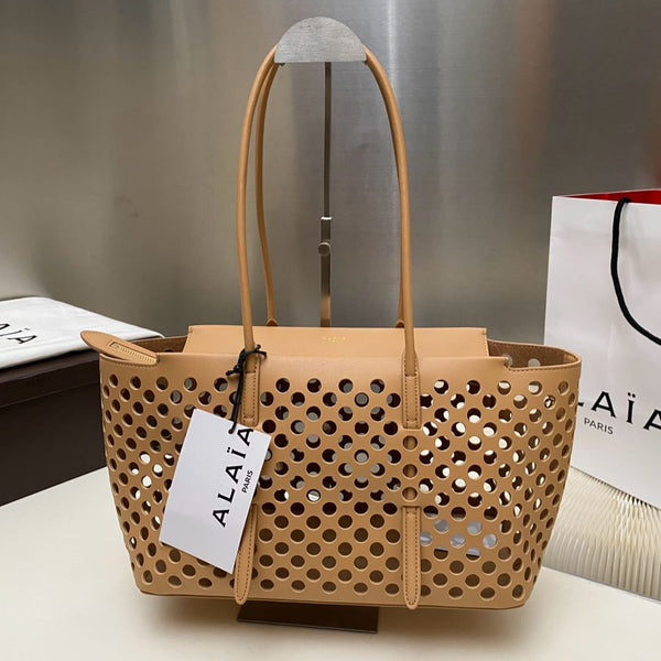 NEO MINA 32 BAG IN WHISKEY PERFORATED CALFSKIN