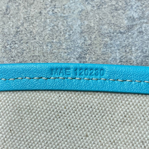 SMALL BELHARRA 24 IN BABY BLUE GOYARDINE CANVAS AND LAMBSKIN