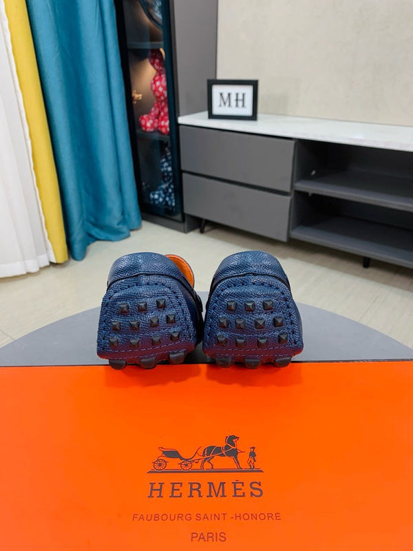 MOCASSINO HM IRVING IN PELLE DI VITELLO BLU MARINO