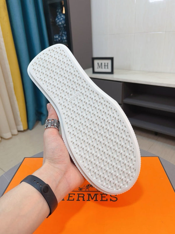 HM LANCE SLIP-ON SNEAKER WHITE CALFSKIN