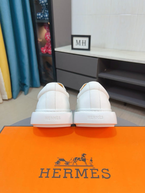 HM LANCE SLIP-ON SNEAKER WHITE CALFSKIN