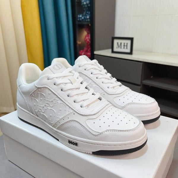 CD B27 LOW-TOP SNEAKER WHITE MONOGRAM CALFSKIN