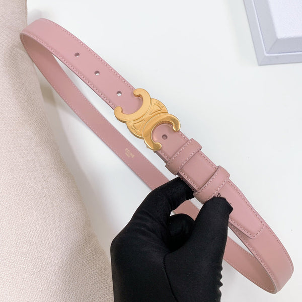 CEL 25mm Triomphe Belt Pink Taurillon Leather 176671
