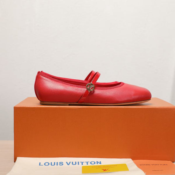 LV 25C Romy Flat Red Sheepskin 218301