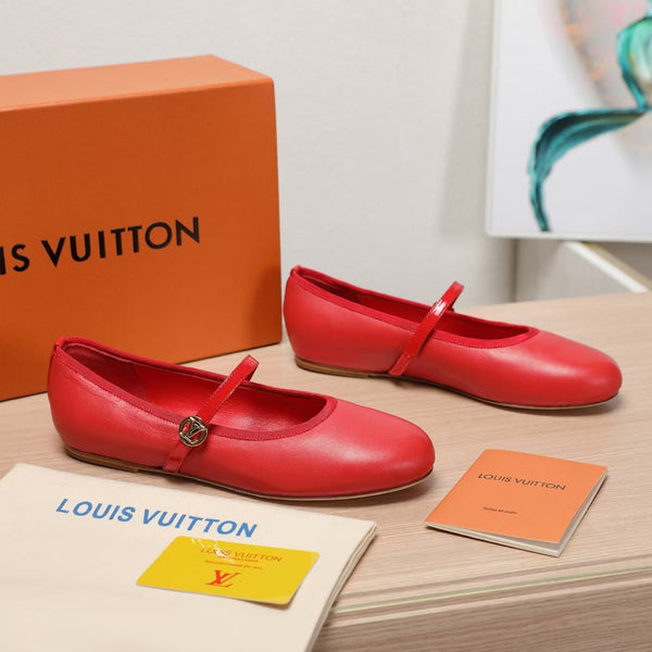 LV 25C Romy Flat Red Sheepskin 218301