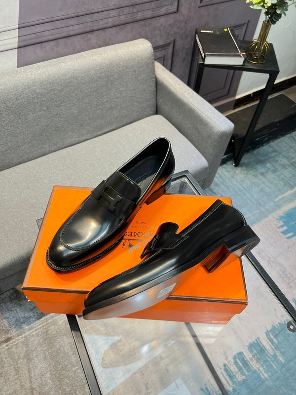 HM PARIS LOAFER GLOSSY BLACK CALFSKIN