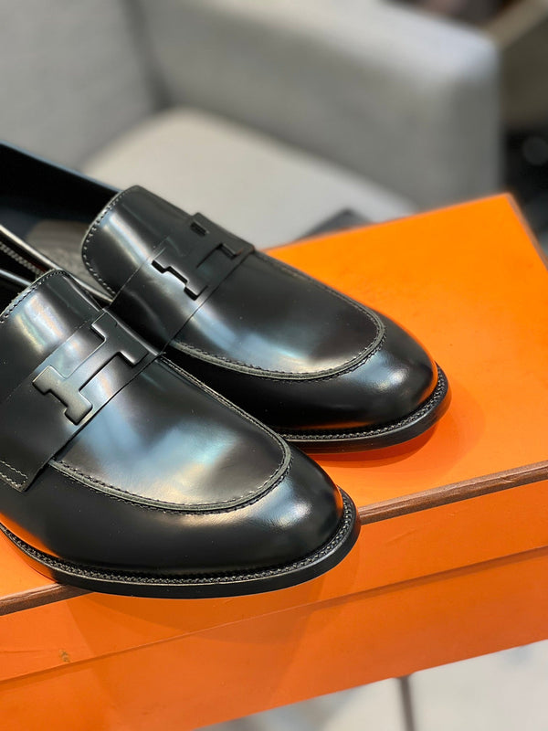 HM PARIS LOAFER GLOSSY BLACK CALFSKIN