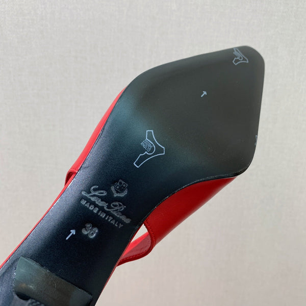 Rebecca Slingbacks 50 Red Calfskin