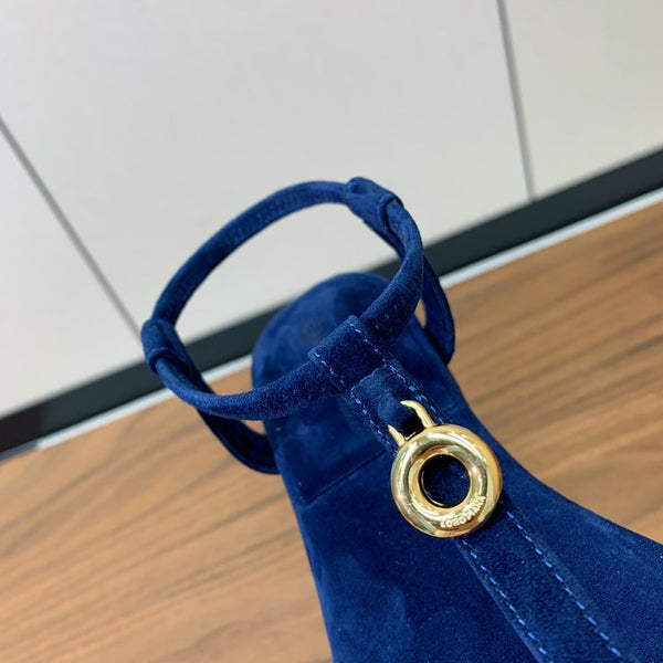 Mindil Sandal Blue Seude