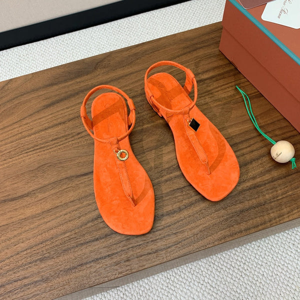Mindil Sandal Orange Seude