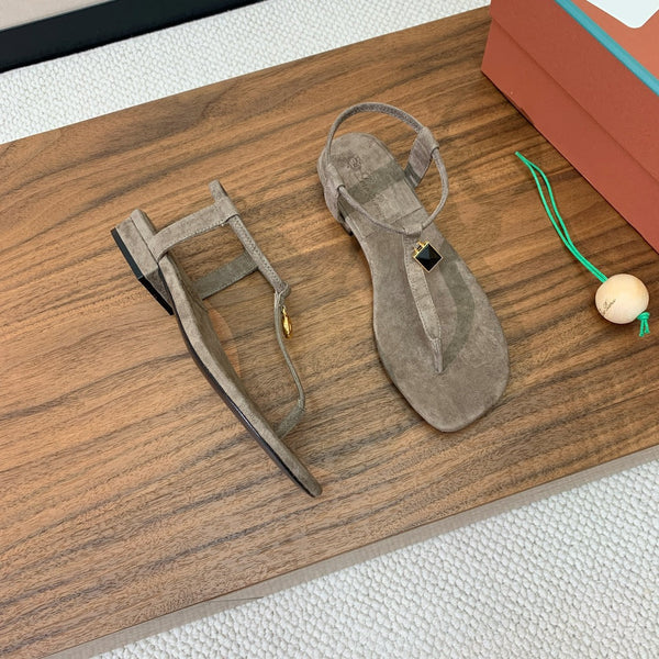 Mindil Sandal Brown Seude