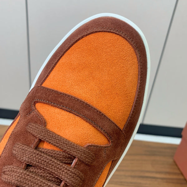 LP NEWPORT WALK SNEAKERS ORANGE SUEDE