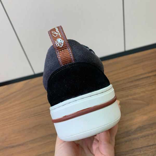 LP NEWPORT WALK SNEAKERS BLACK AND LEAD SUEDE