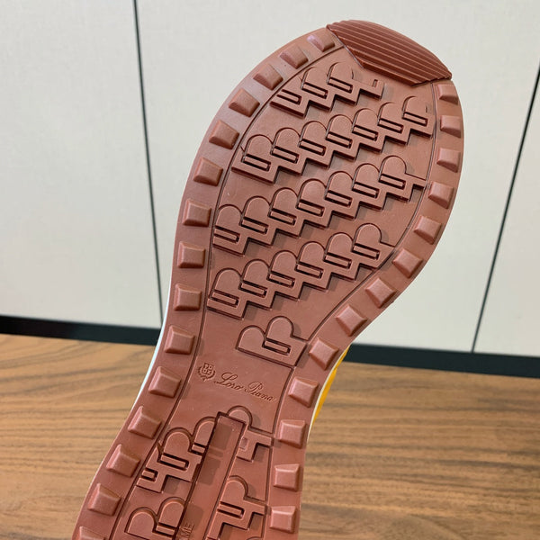 LP Week End Walk Sneaker In Yellow Mix Dark Yellow Denim Fabric And Sudede 984385