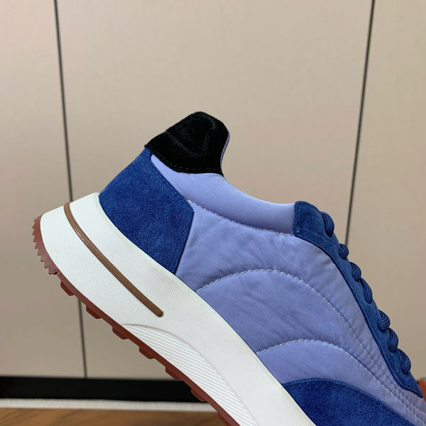 Sneaker LP Week End Walk in tessuto denim blu navy e suede 984386