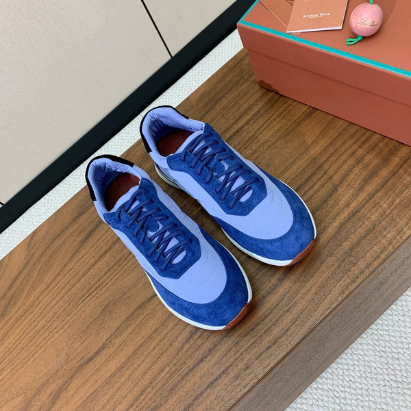 Sneaker LP Week End Walk in tessuto denim blu navy e suede 984386