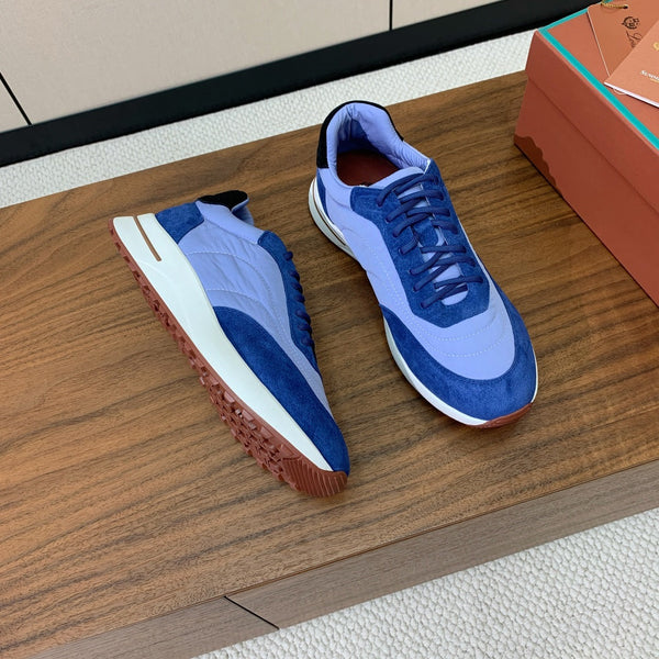 Sneaker LP Week End Walk in tessuto denim blu navy e suede 984386