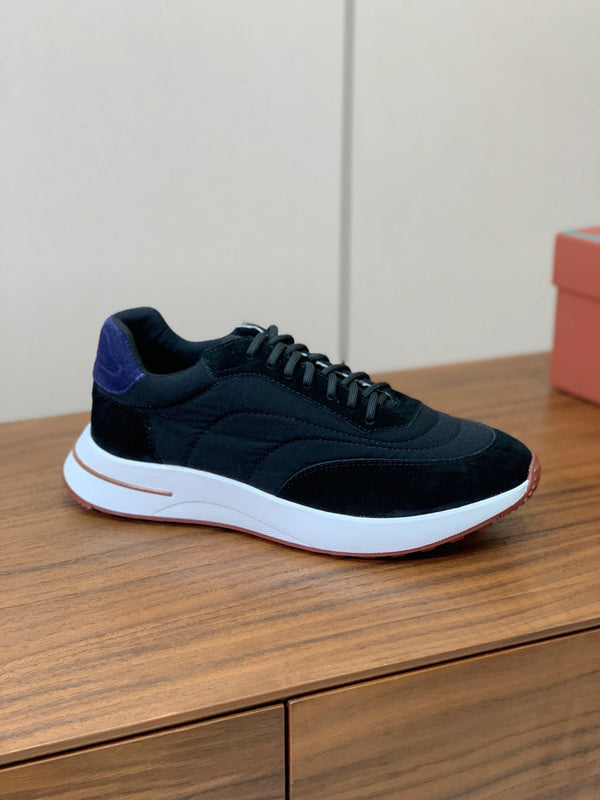 Sneaker LP Week End Walk in tessuto denim blu navy e suede nero mix 984391