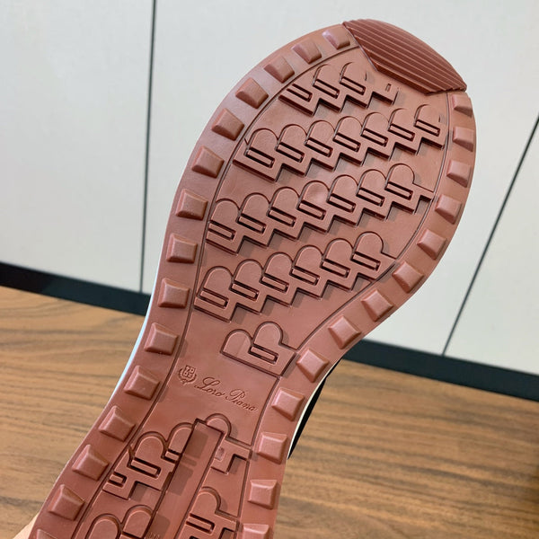 Sneaker LP Week End Walk in tessuto denim blu navy e suede nero mix 984391