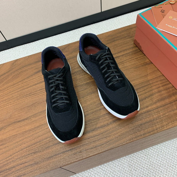 Sneaker LP Week End Walk in tessuto denim blu navy e suede nero mix 984391