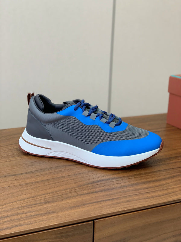 LP Week-End Walk Sneaker In Black Grey Mix Blue Mesh Fabric 984405
