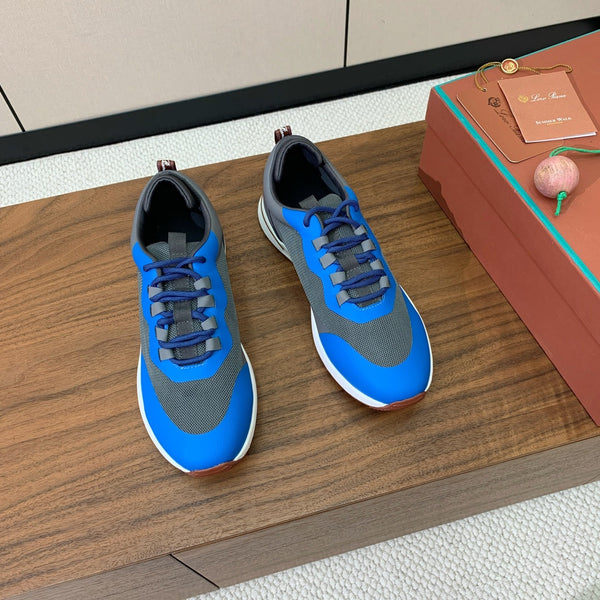 LP Week-End Walk Sneaker In Black Grey Mix Blue Mesh Fabric 984405