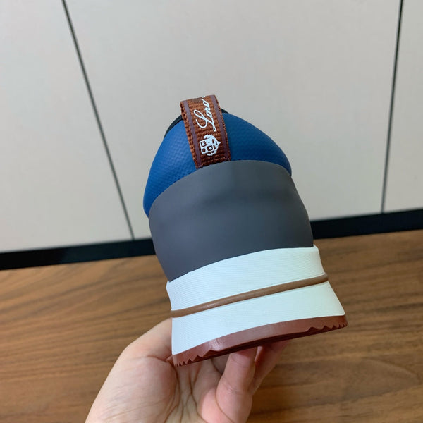 LP Week-End Walk Sneaker In Grey Black Mix Blue Mesh Fabric 984408