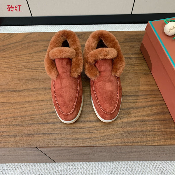 LP Open Walk Chukka Boot Rust Suede Lamb Fur