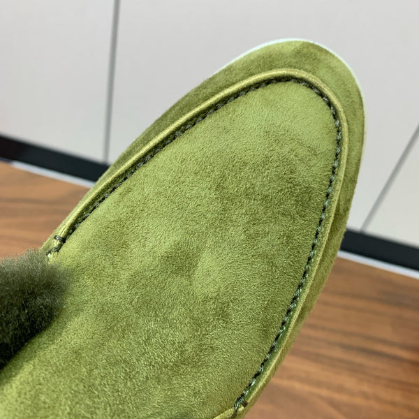 LP Open Walk Chukka Boot Green Suede Lamb Fur