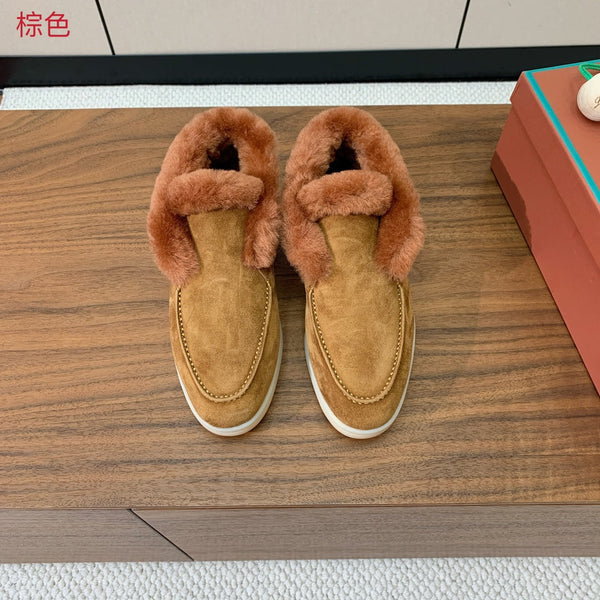 LP Open Walk Chukka Boot Brown Suede Lamb Fur