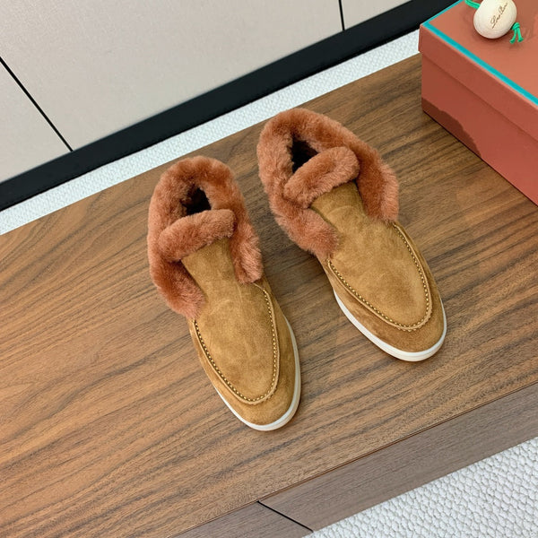 LP Open Walk Chukka Boot Brown Suede Lamb Fur