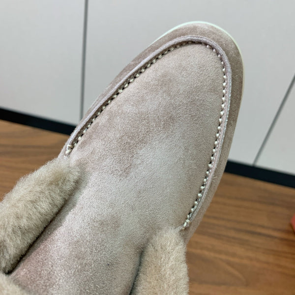 LP Open Walk Chukka Boot Grey Suede Lamb Fur