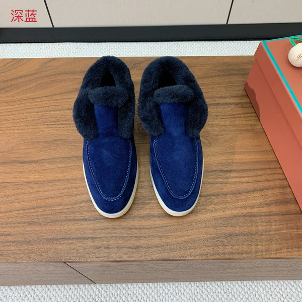 LP Open Walk Chukka Boot Midnight Blue Suede Lamb Fur